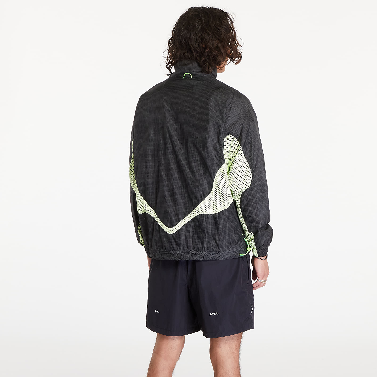 Giacche a vento Jordan M J 23 Engineered Track Jacket Black/ Light Green