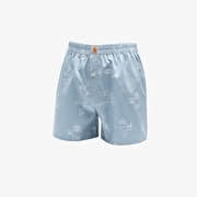 Carhartt WIP Cotton Boxer Stamp Print/ Misty Sky