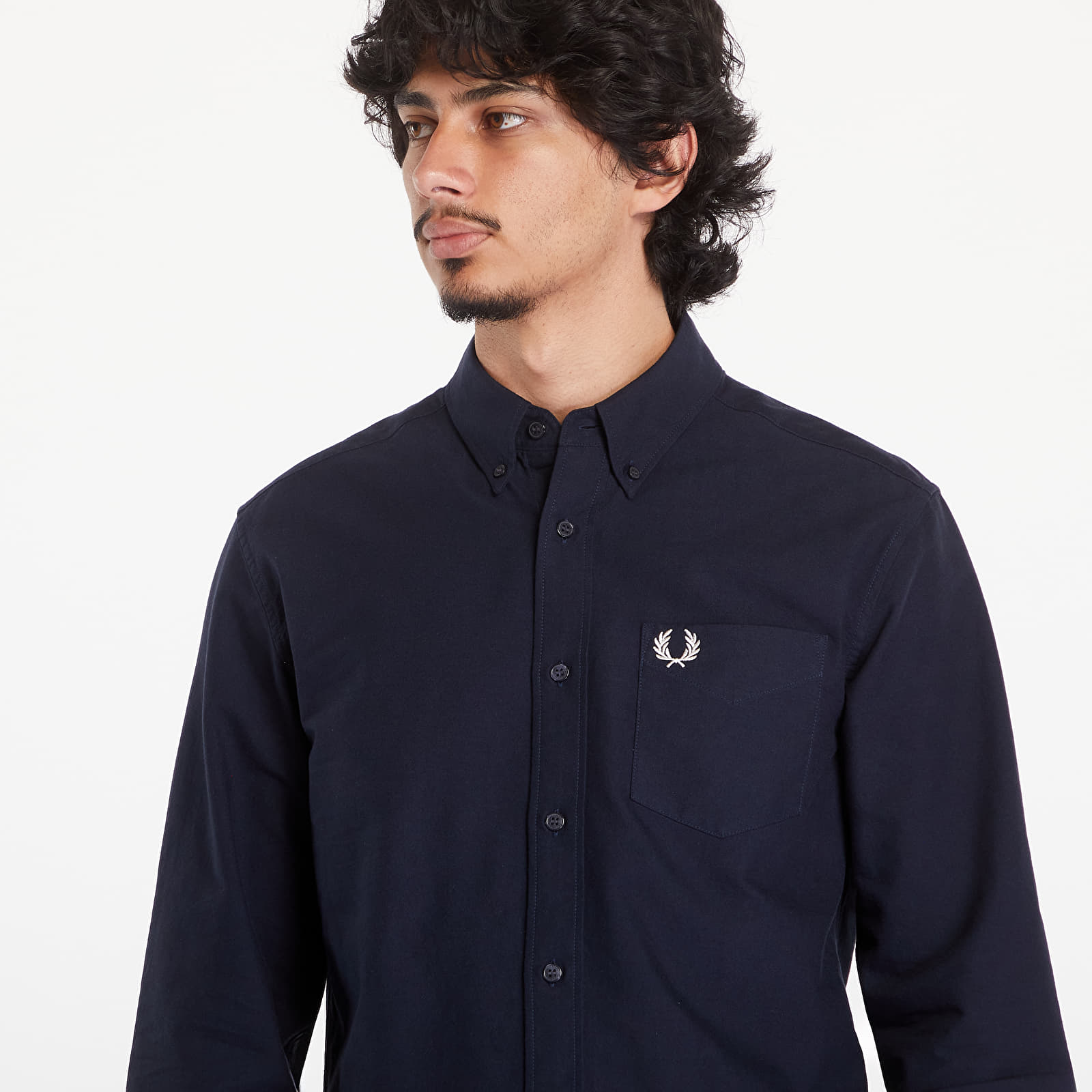 Camisas para hombre FRED PERRY Oxford Shirt Navy