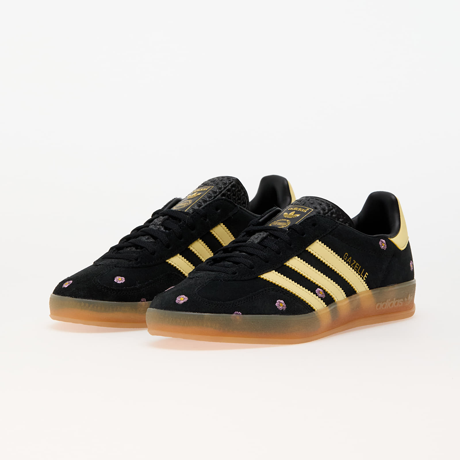 Дамски кецове и обувки adidas Gazelle Indoor W Core Black/ Almost Yellow/ Silver Dawn