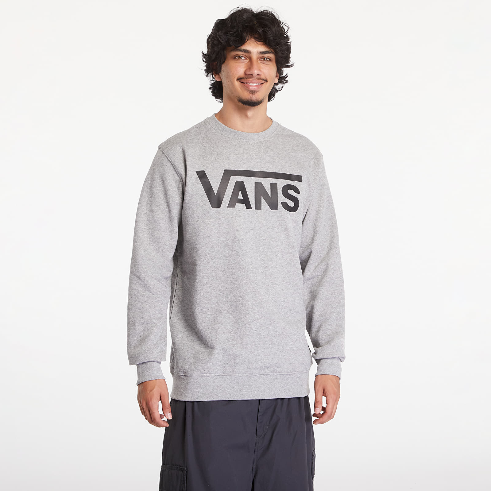 Hanorac Vans Classic Crewneck Cement Heather/ Black