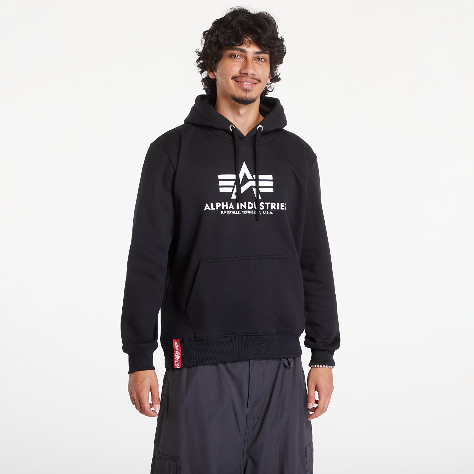 Mikiny Alpha Industries Basic Hoody Black