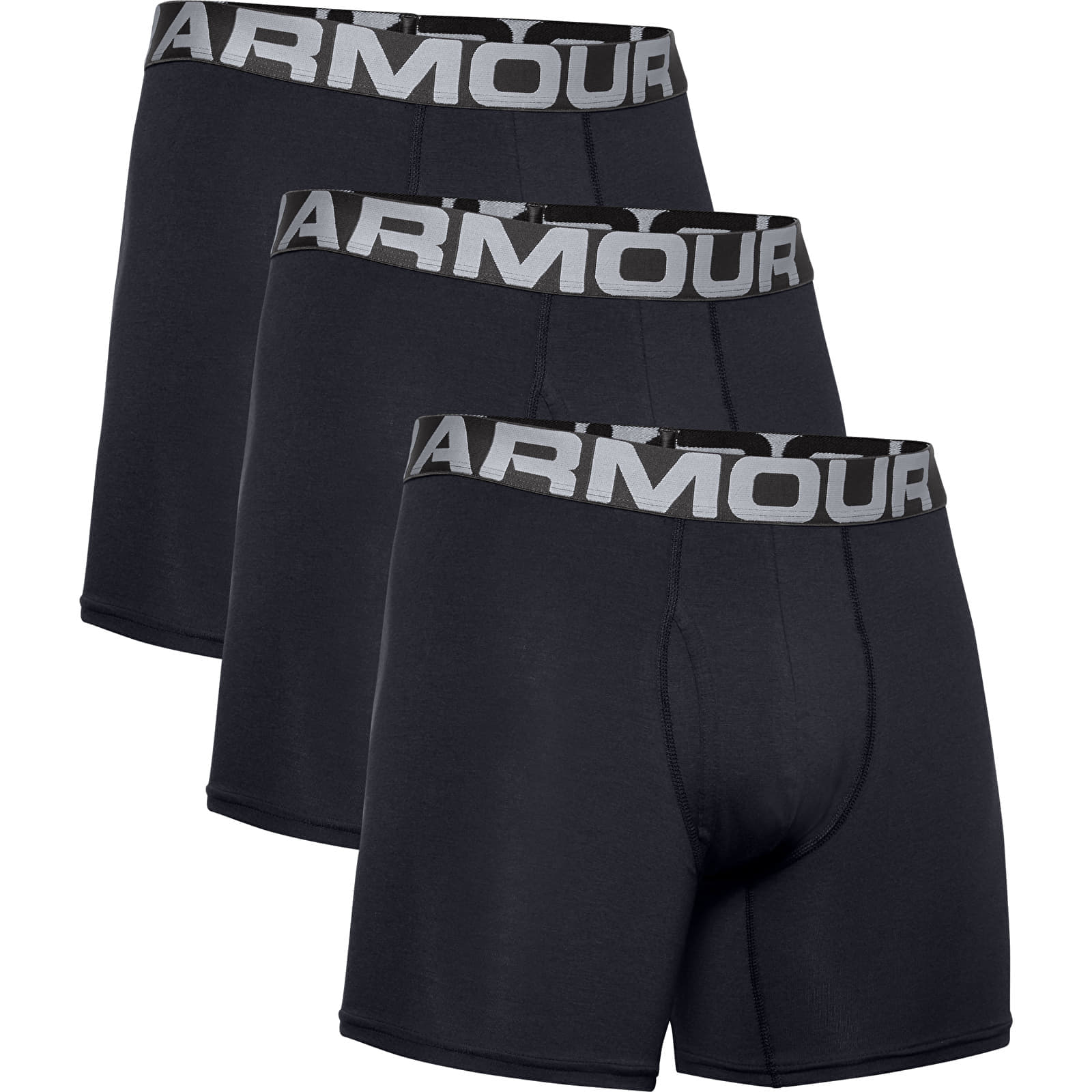Calzoncillos de boxer Under Armour Changed Cotton 3Pack Boxerjock černé