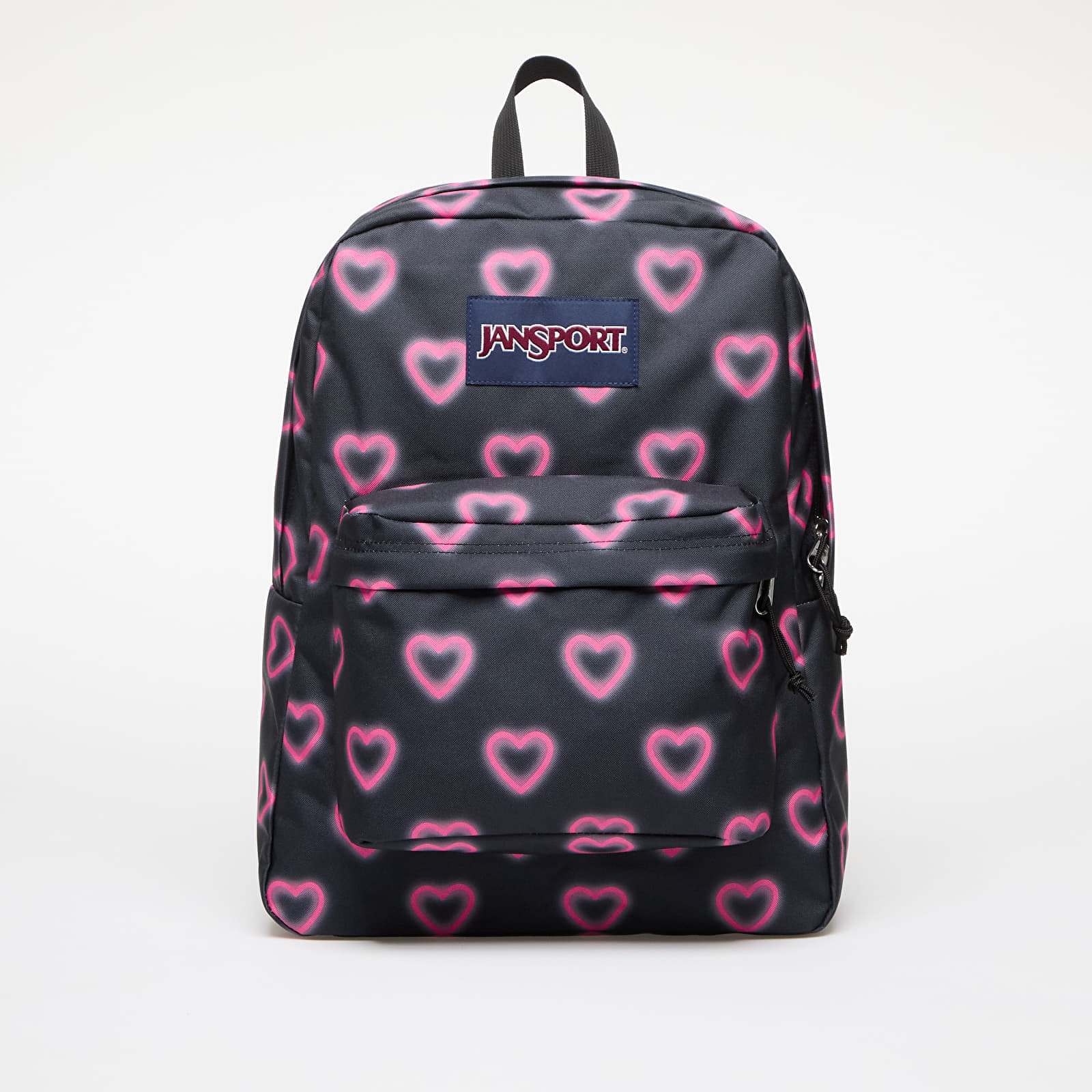 JanSport SuperBreak One Happy Hearts Backpack Black 26 l