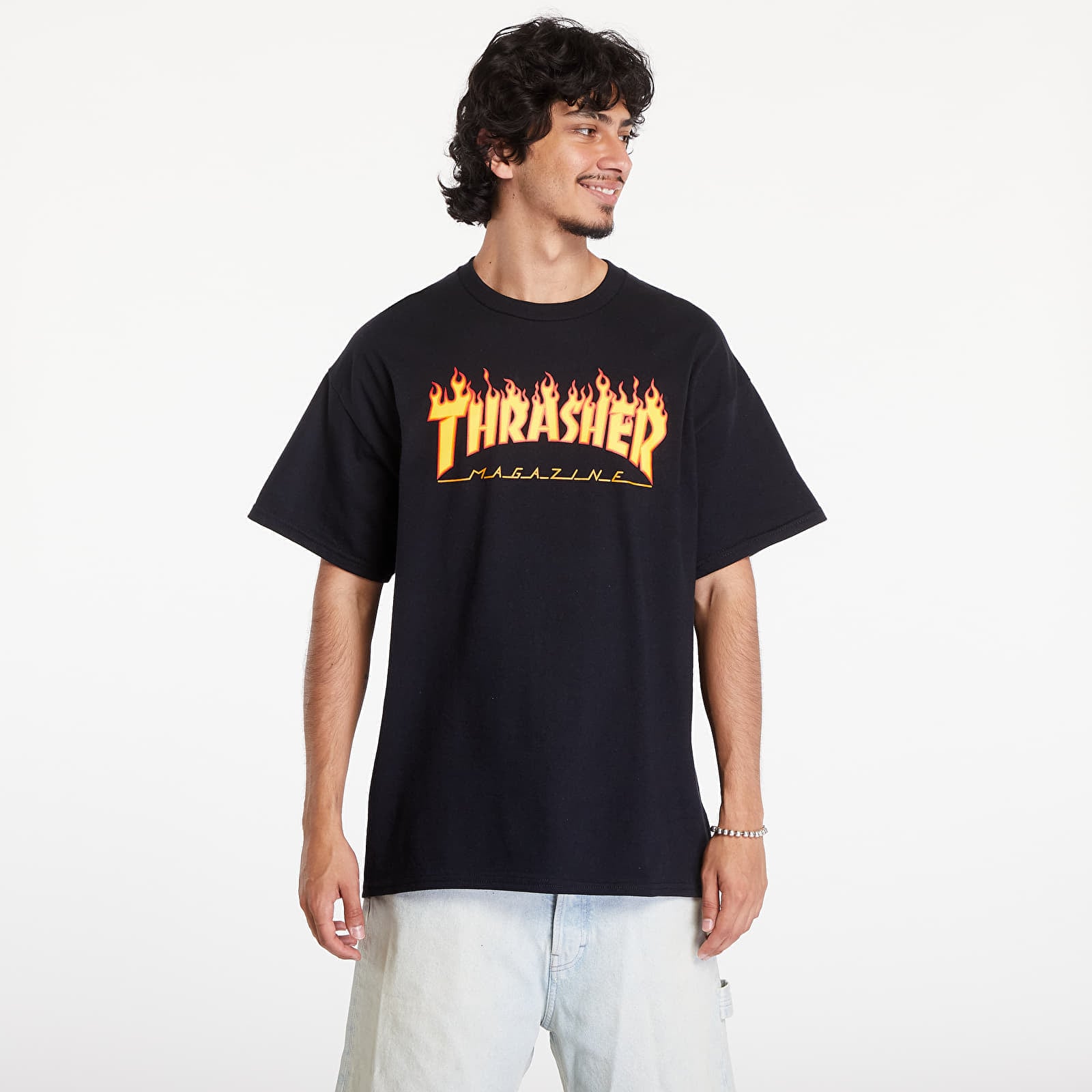 Тениска Thrasher Flame Logo T-Shirt Black XXL