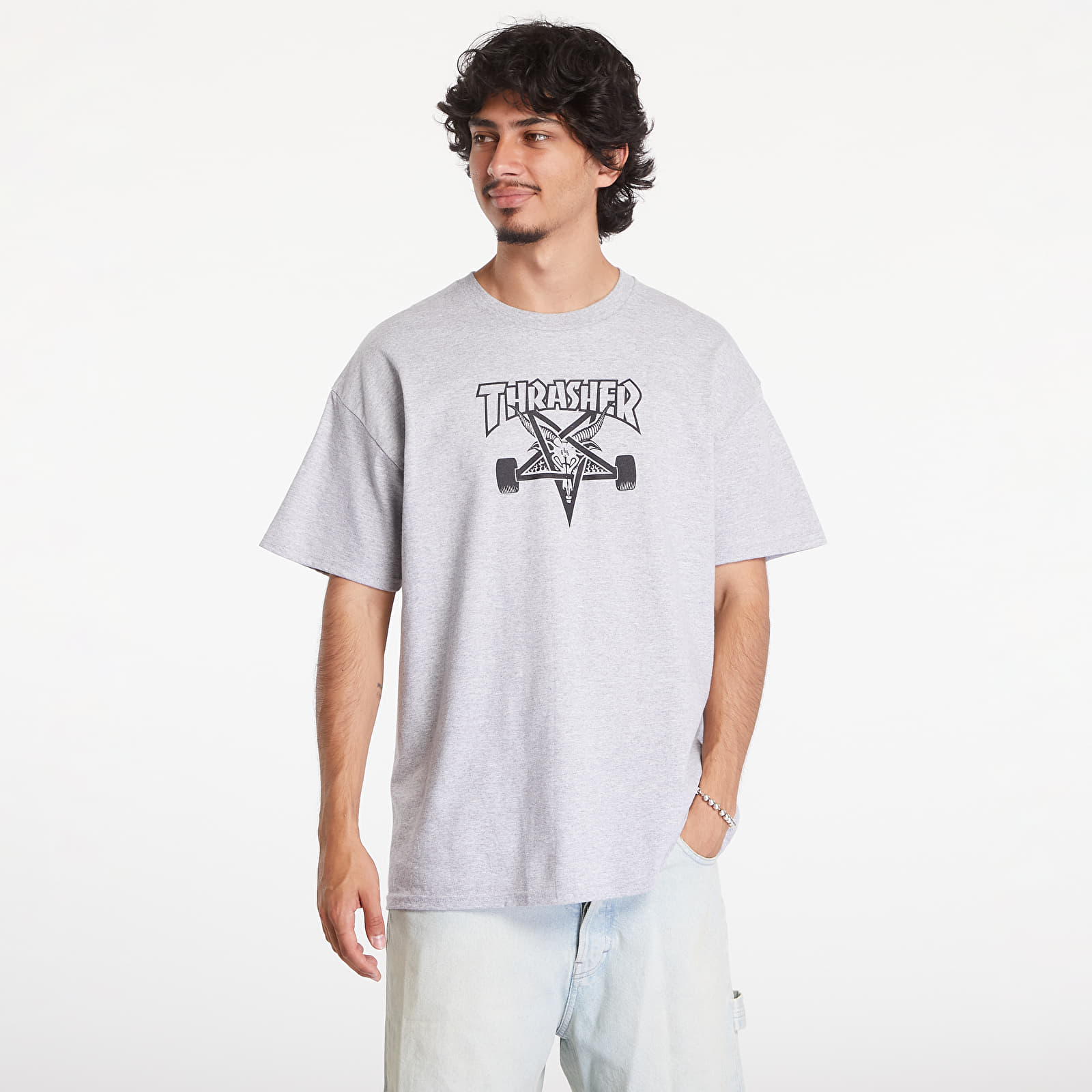 T shirt thrasher grigia discount