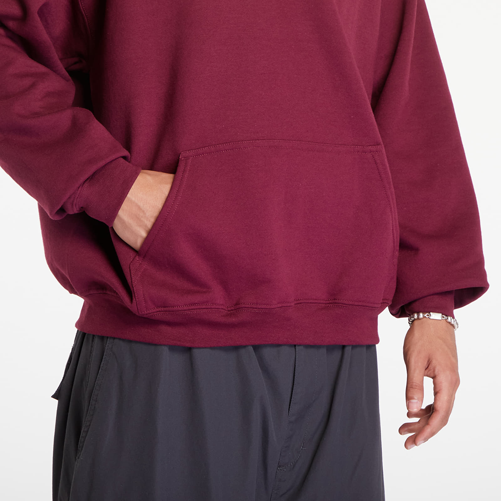 Hoodies and sweatshirts  Thrasher Flame Logo Hood Dark Wine