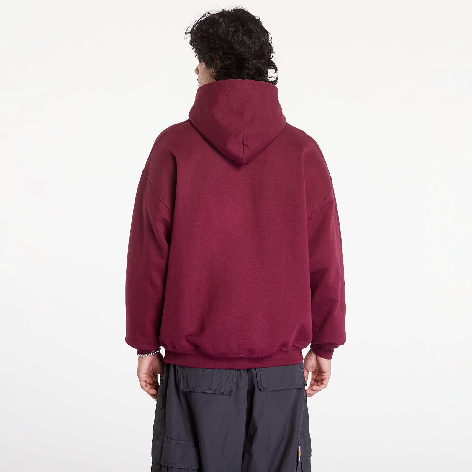 Hoodies and sweatshirts  Thrasher Flame Logo Hood Dark Wine