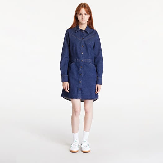 Jurk Wrangler Slim Fit Dress Blue Bella