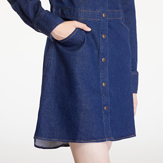 white christmas dresses Wrangler Embroidered Belted Denim Shirt Dress main image 0