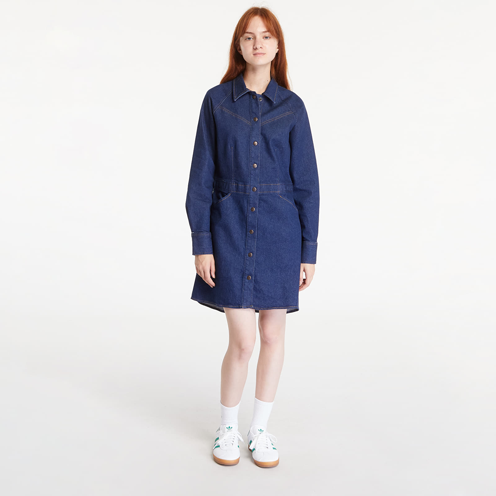 Obleke Wrangler Slim Fit Dress Blue Bella
