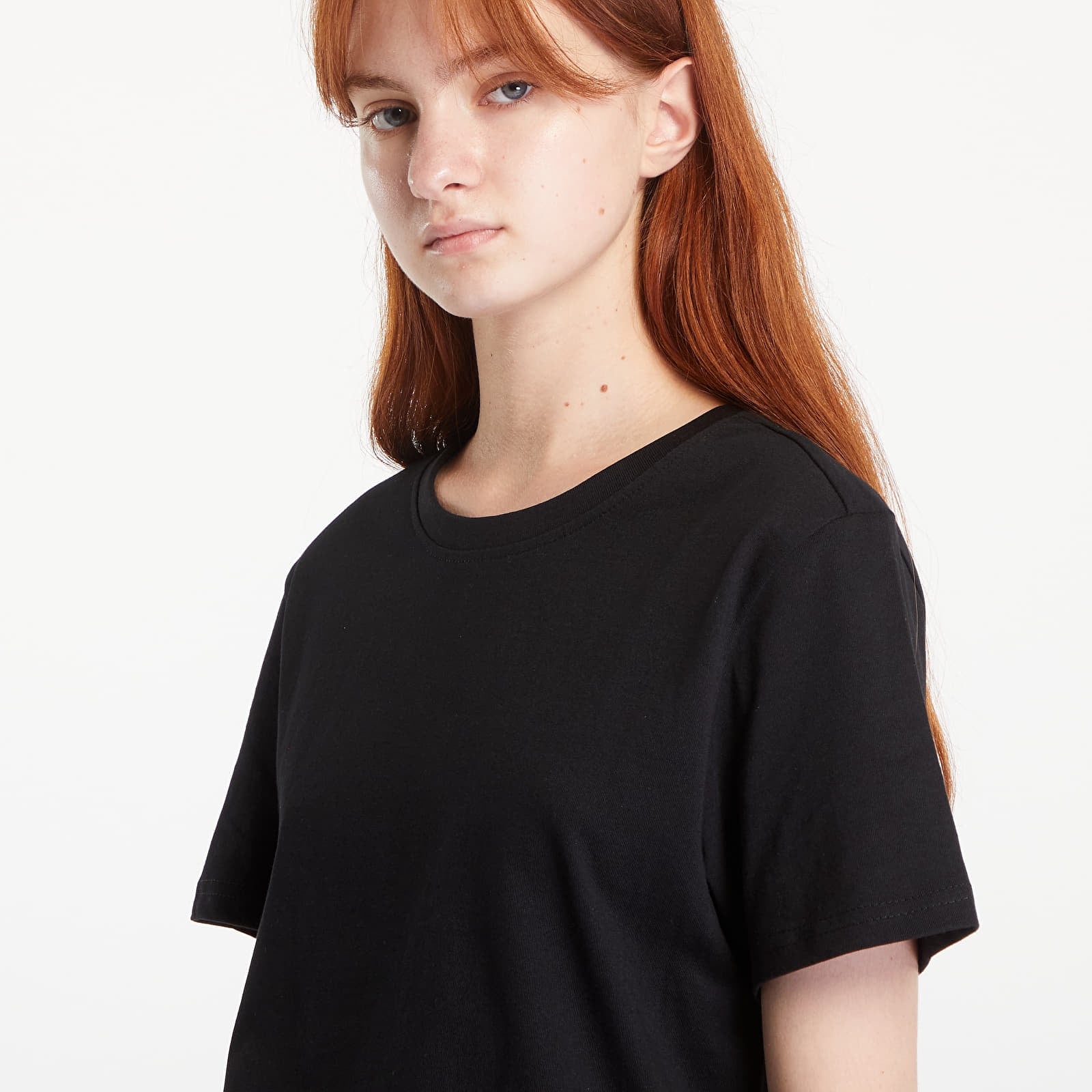 Kleider Urban Classics Ladies Recycled Cotton Boxy Tee Dress Black