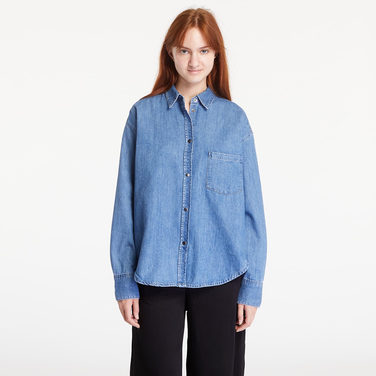 Πουκάμισο JJXX JXKendra Relaxed LS Denim Shirt medium blue denim XS