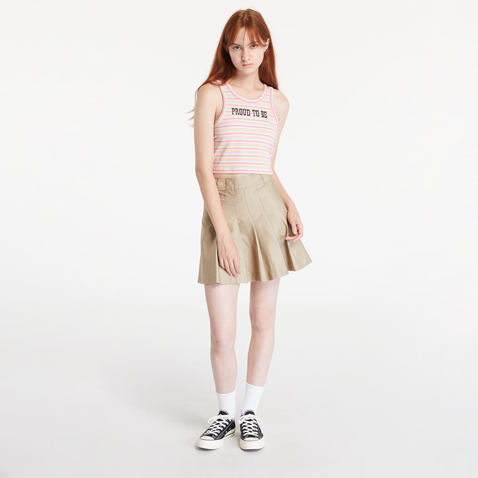 Ženske majice Converse Proud To Be Cropped Tank Top Multicolor