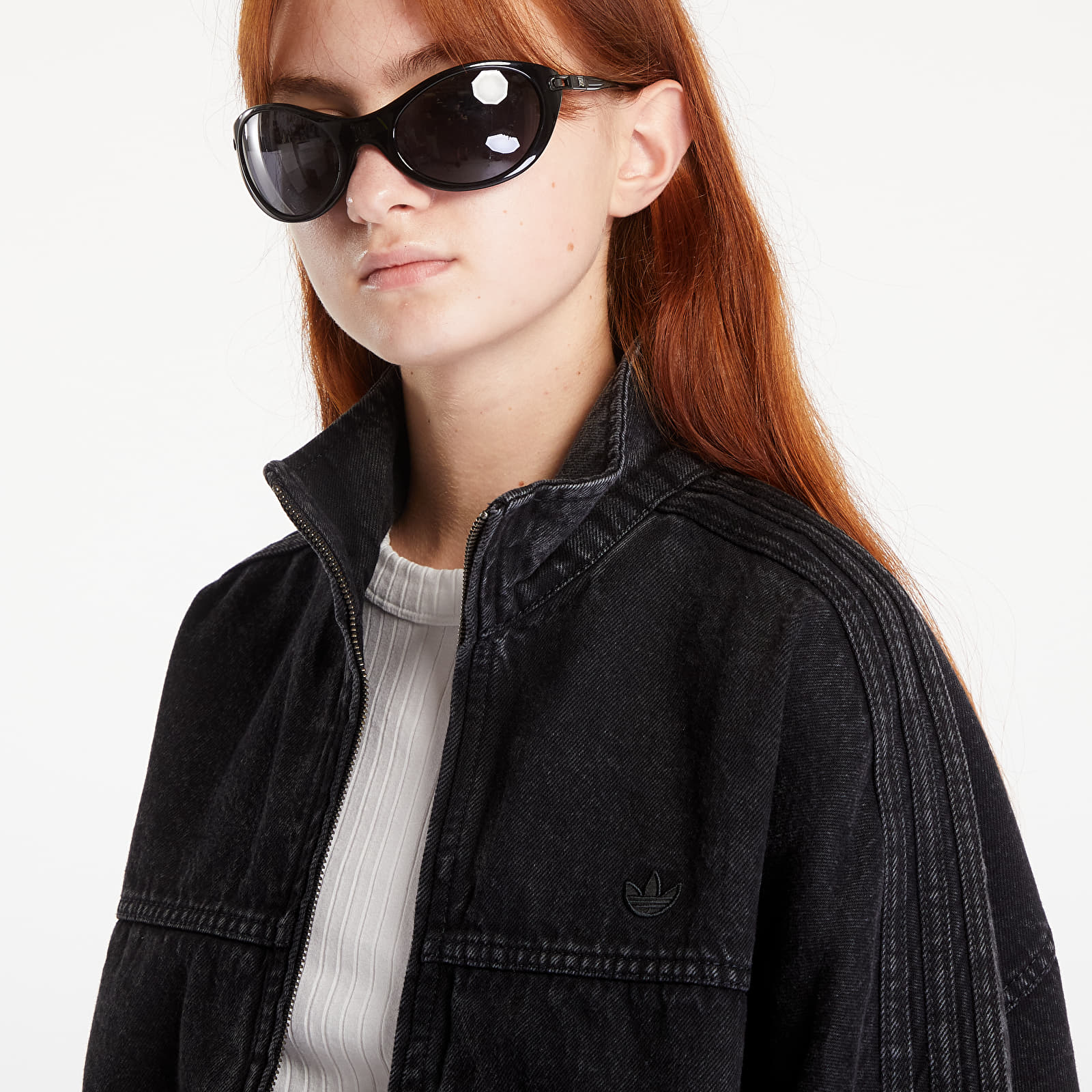 Γυναικεία σακάκια adidas Essentials Denim Jacket Black