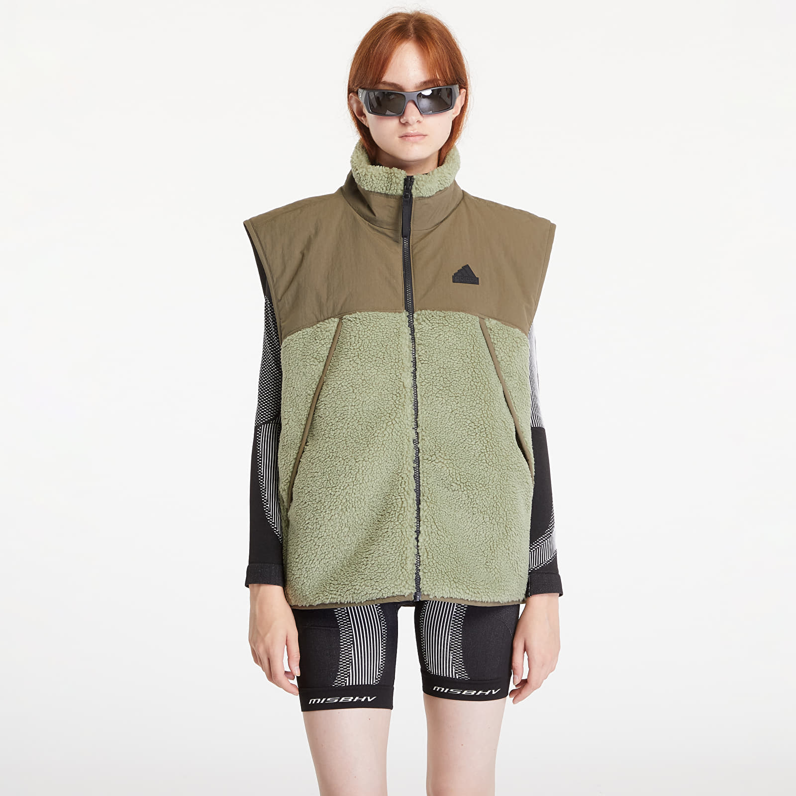 Kamizelki męskie adidas City Escape Reversible Vest Tent Green / Olive Strata