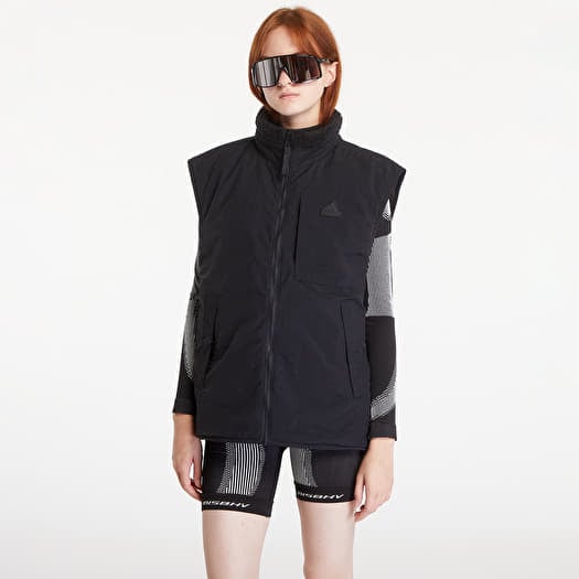 Men s vests adidas City Escape Reversible Vest Black Black Queens