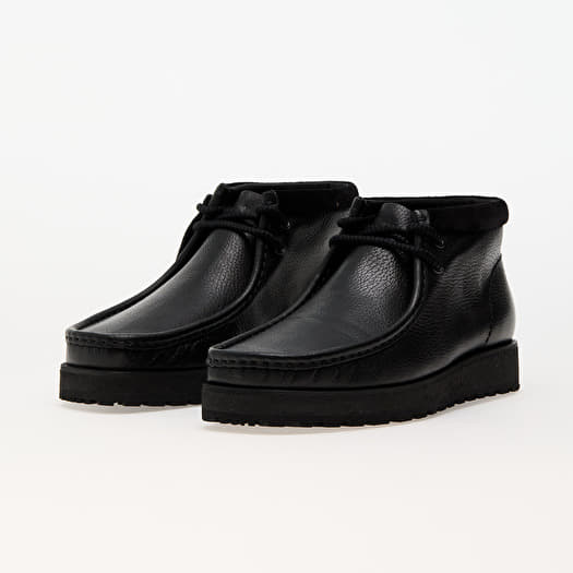 Wallabee shoes black leather cheap