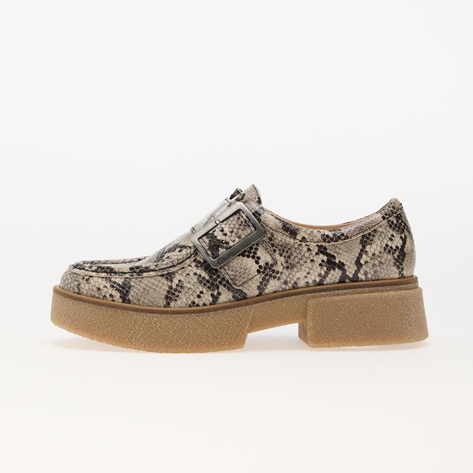Schuhe Clarks Linoso Monk Grey Snake Lea