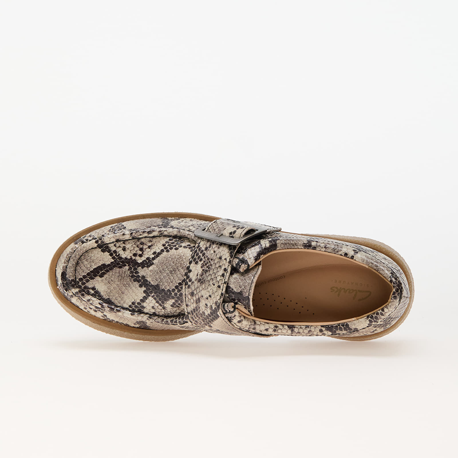 Schuhe Clarks Linoso Monk Grey Snake Lea