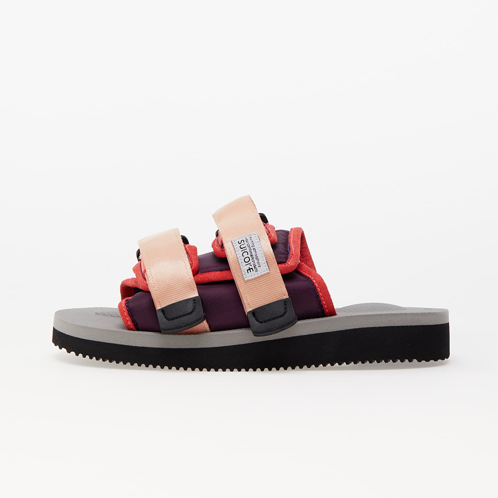 Pantofle SUICOKE MOTO - Cab Pink/ Grey