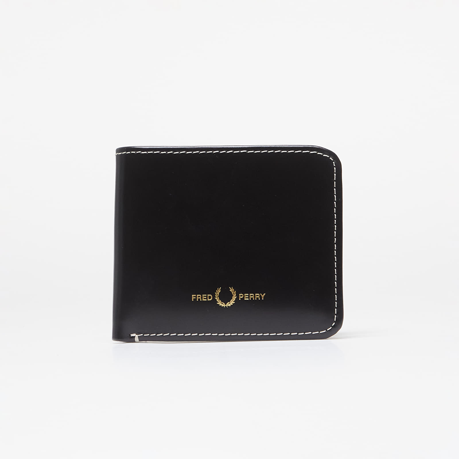 Men's wallets FRED PERRY Box Leather Billfold Wallet Black