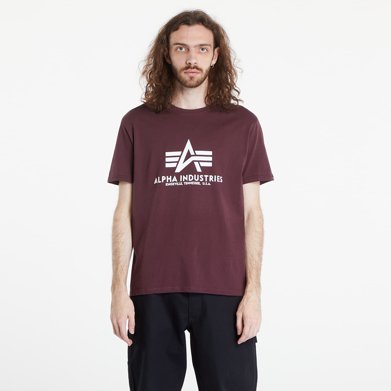 Tricou Alpha Industries Basic Tee Dark Wine