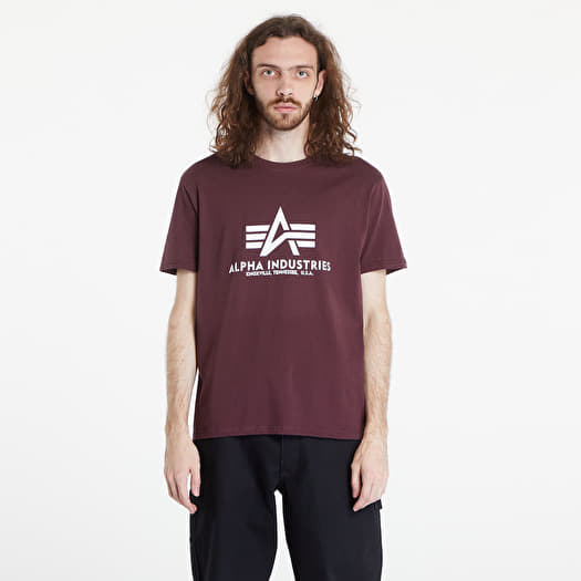 Tričko Alpha Industries Basic Tee Dark Wine