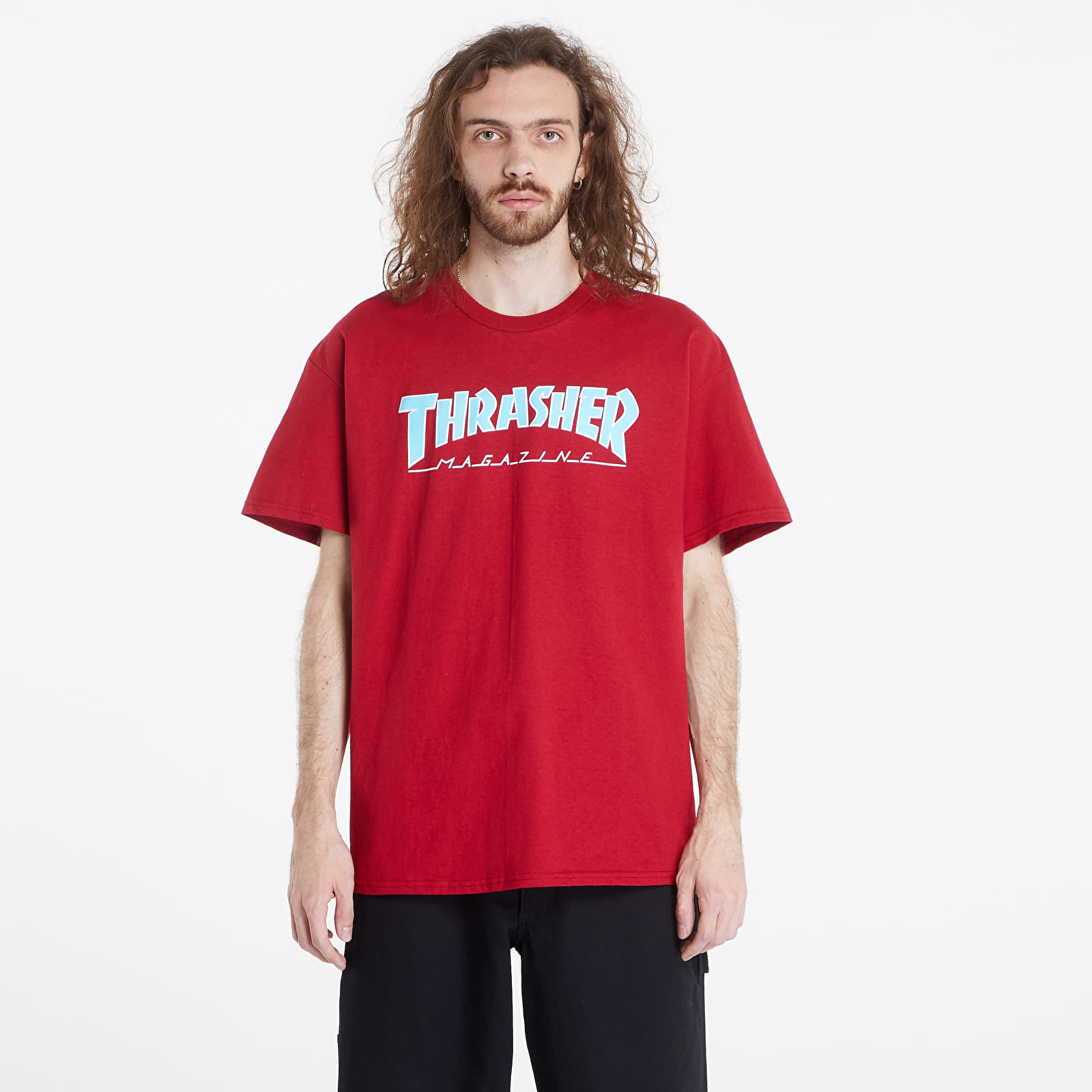Thrasher red t shirt hotsell