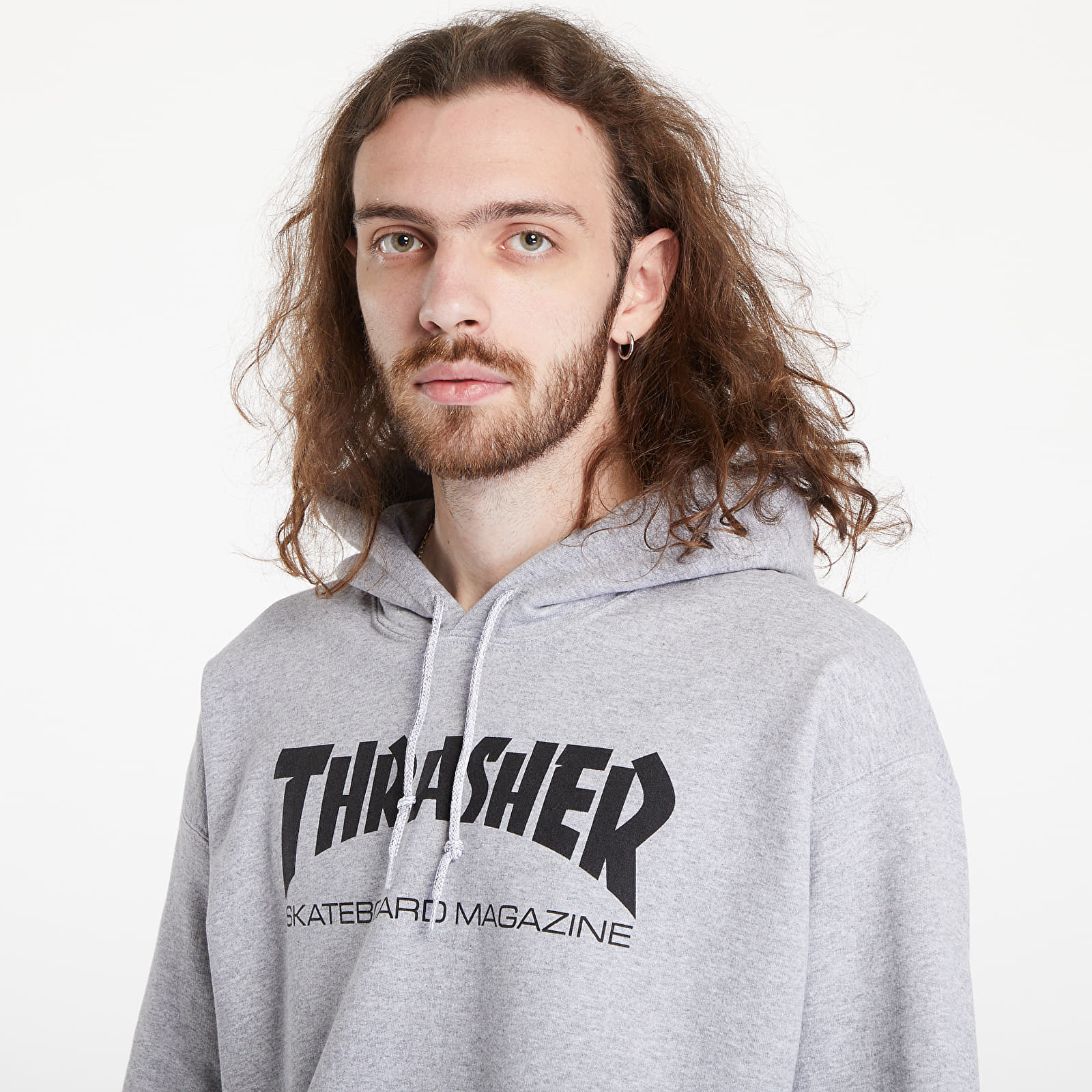 Pánske mikiny a svetre Thrasher Skate Mag Hoody Melange Grey