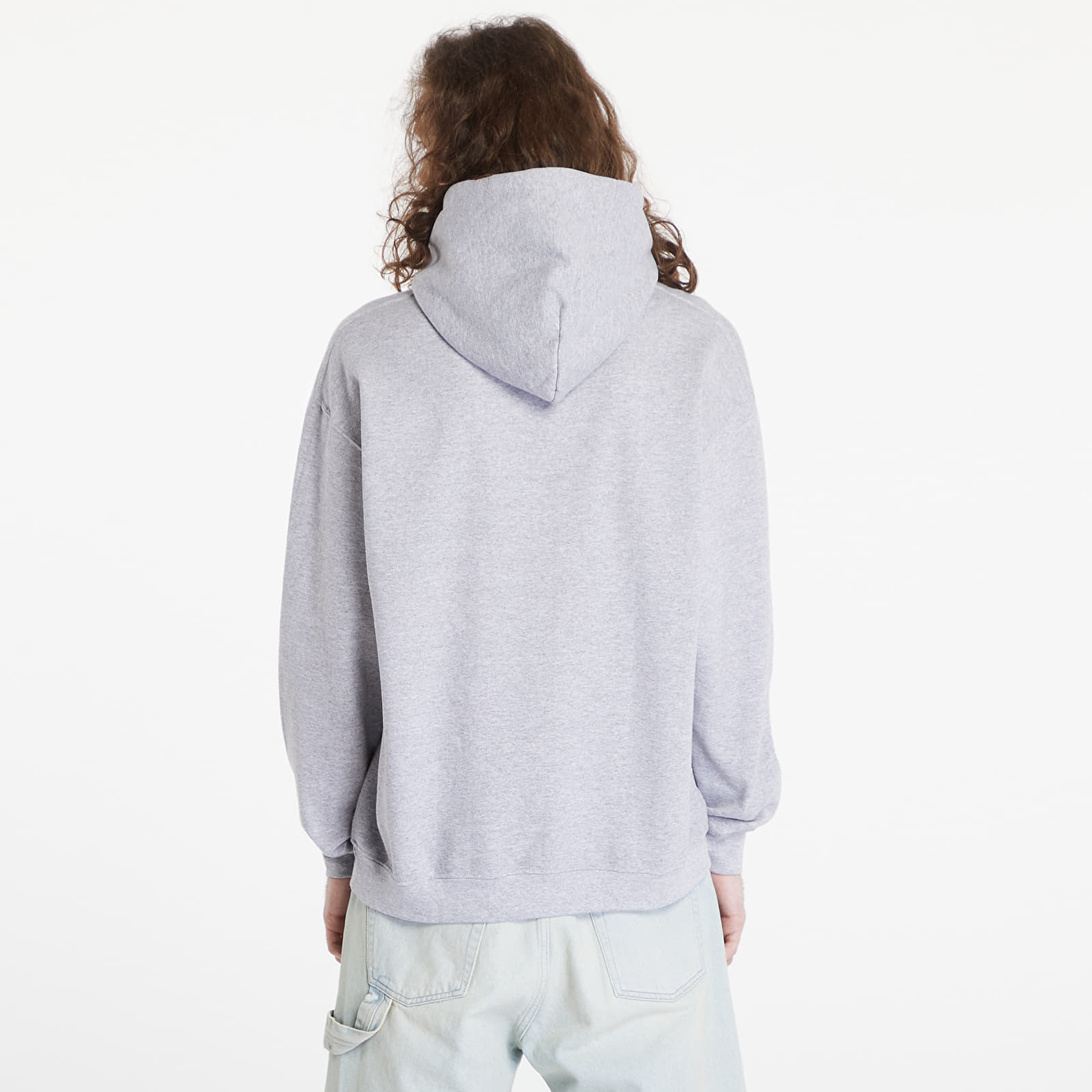 Men's sweatshirts Thrasher Flame Logo Hoody Melange Grey
