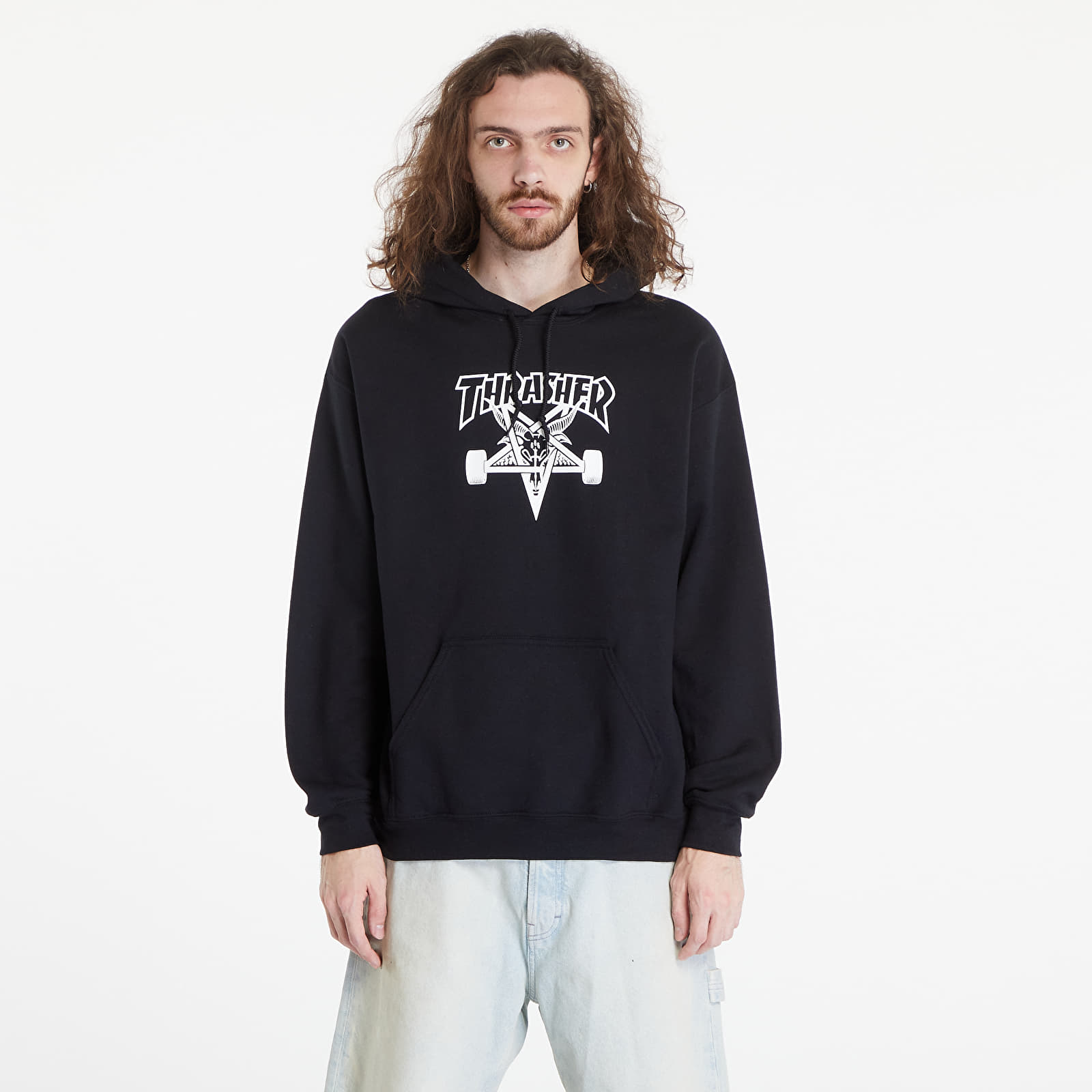Sweatshirts Thrasher Skategoat Hoody Black Queens