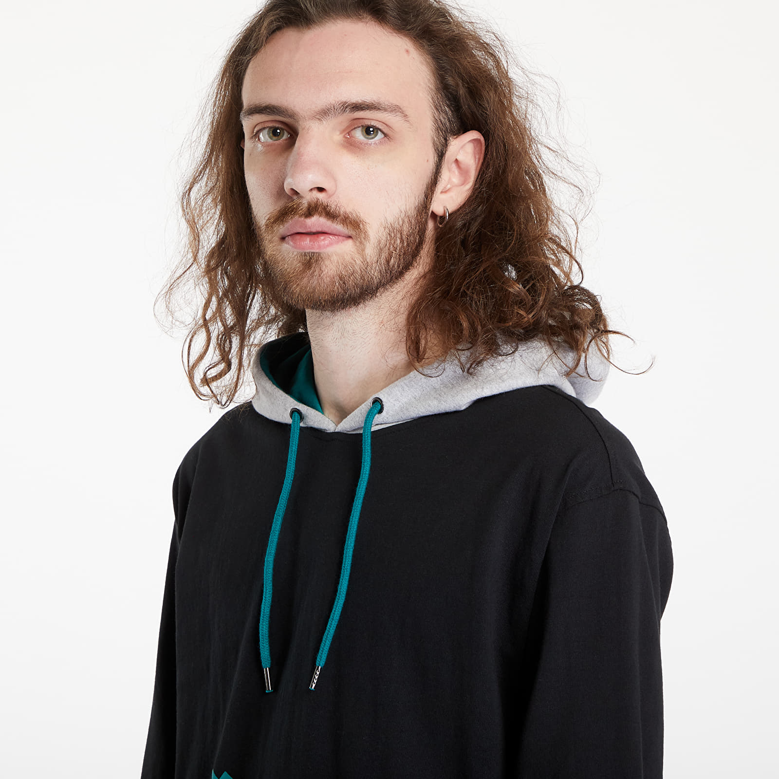 T-Shirts The Hundreds Beta Hooded LS T-Shirt černé