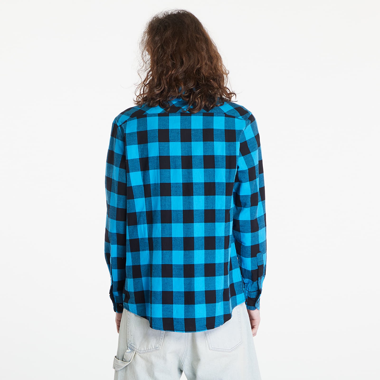 Särgid Urban Classics Checked Flanell Shirt Black/ Blue