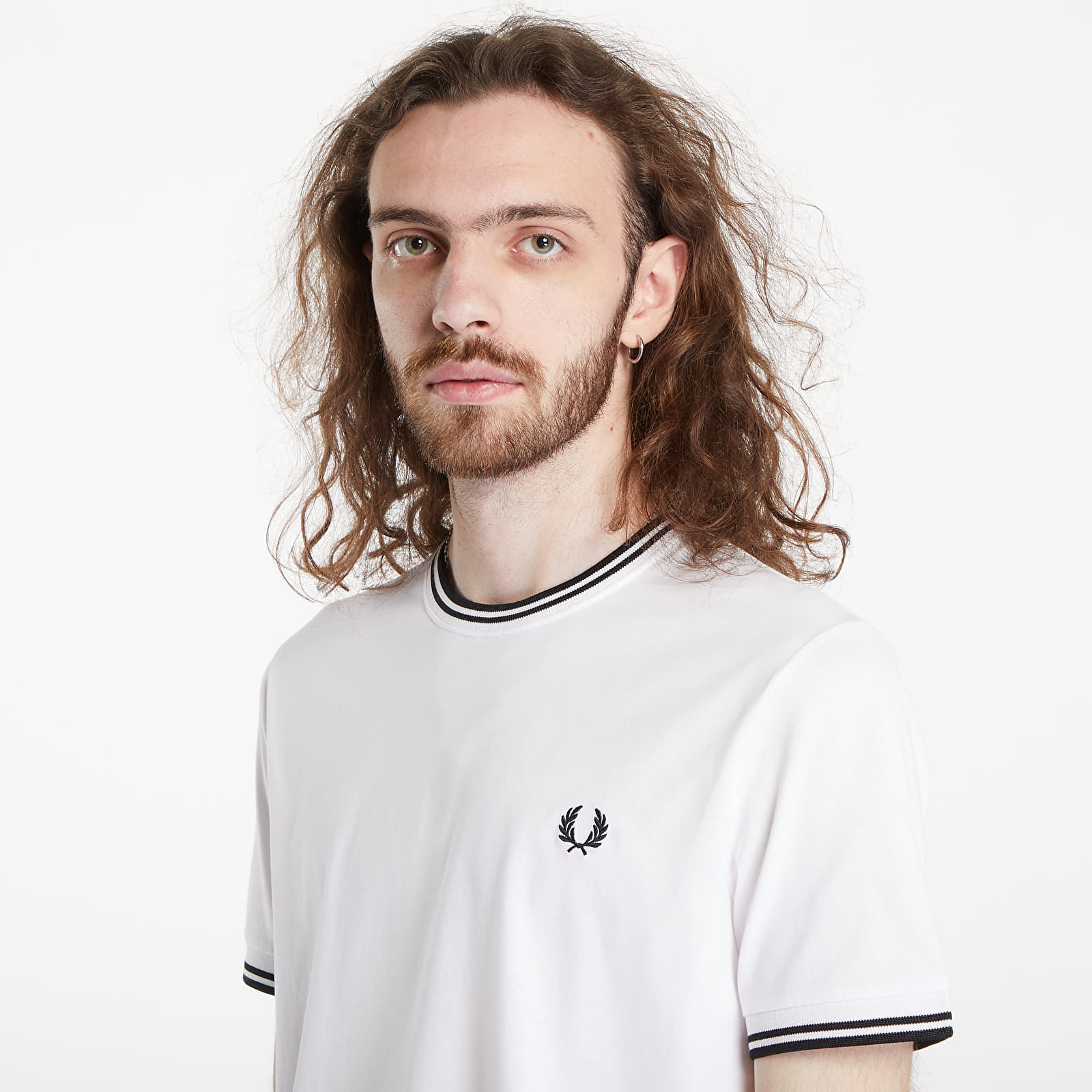 Camisetas FRED PERRY Twin Tipped T-Shirt White