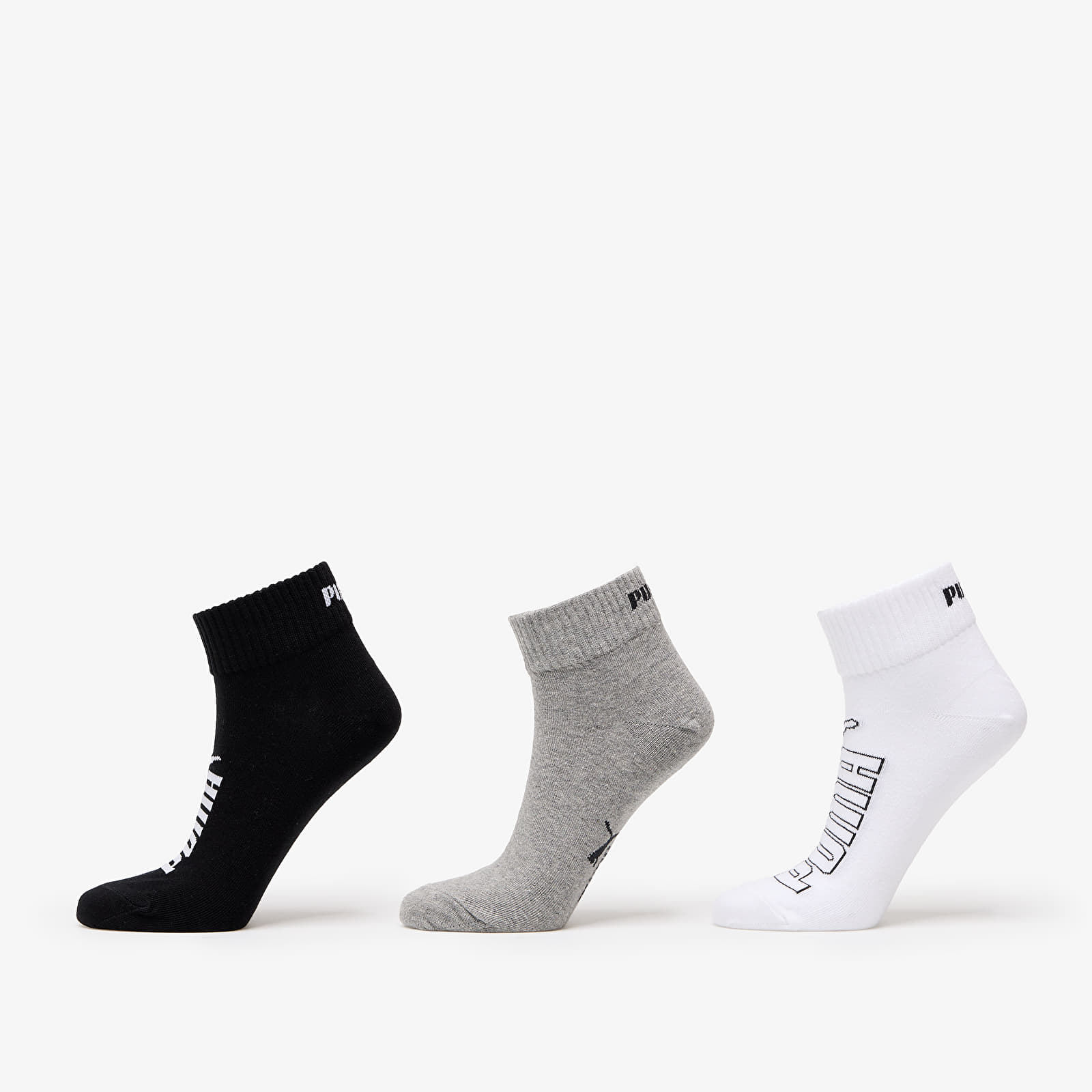 Șosete Puma Socks 3-Pack White/ Grey/ Black