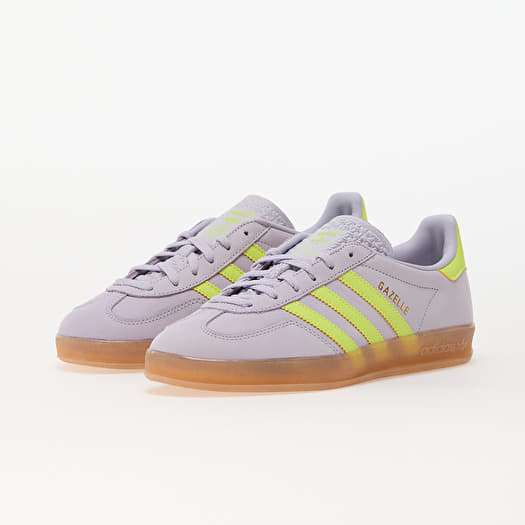adidas Gazelle Indoor W Silver Dawn/ Solar Yellow/ Gum | Queens