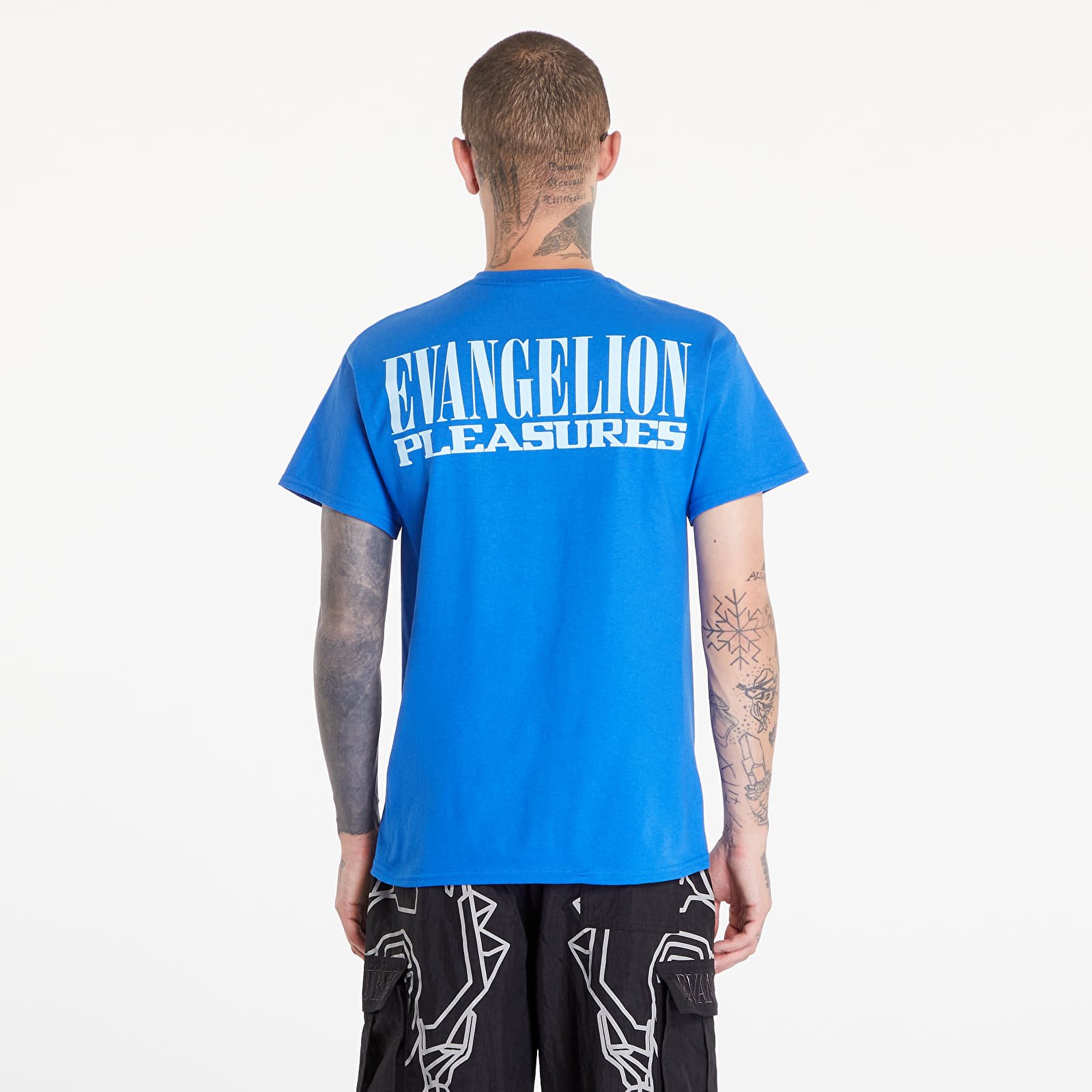 T-shirts til mænd PLEASURES x Evangelion Rei T-Shirt Blue