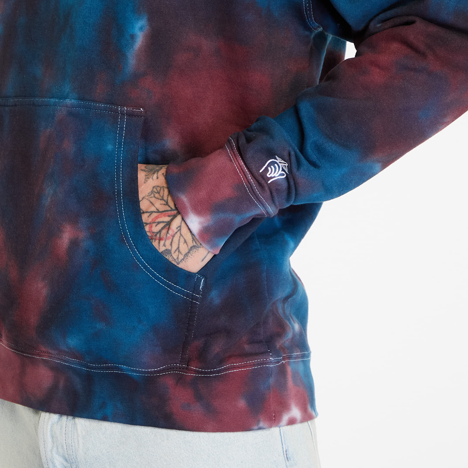Mikine The Quiet Life Origin Embroidered Hoodie Black/ Navy/ Wine