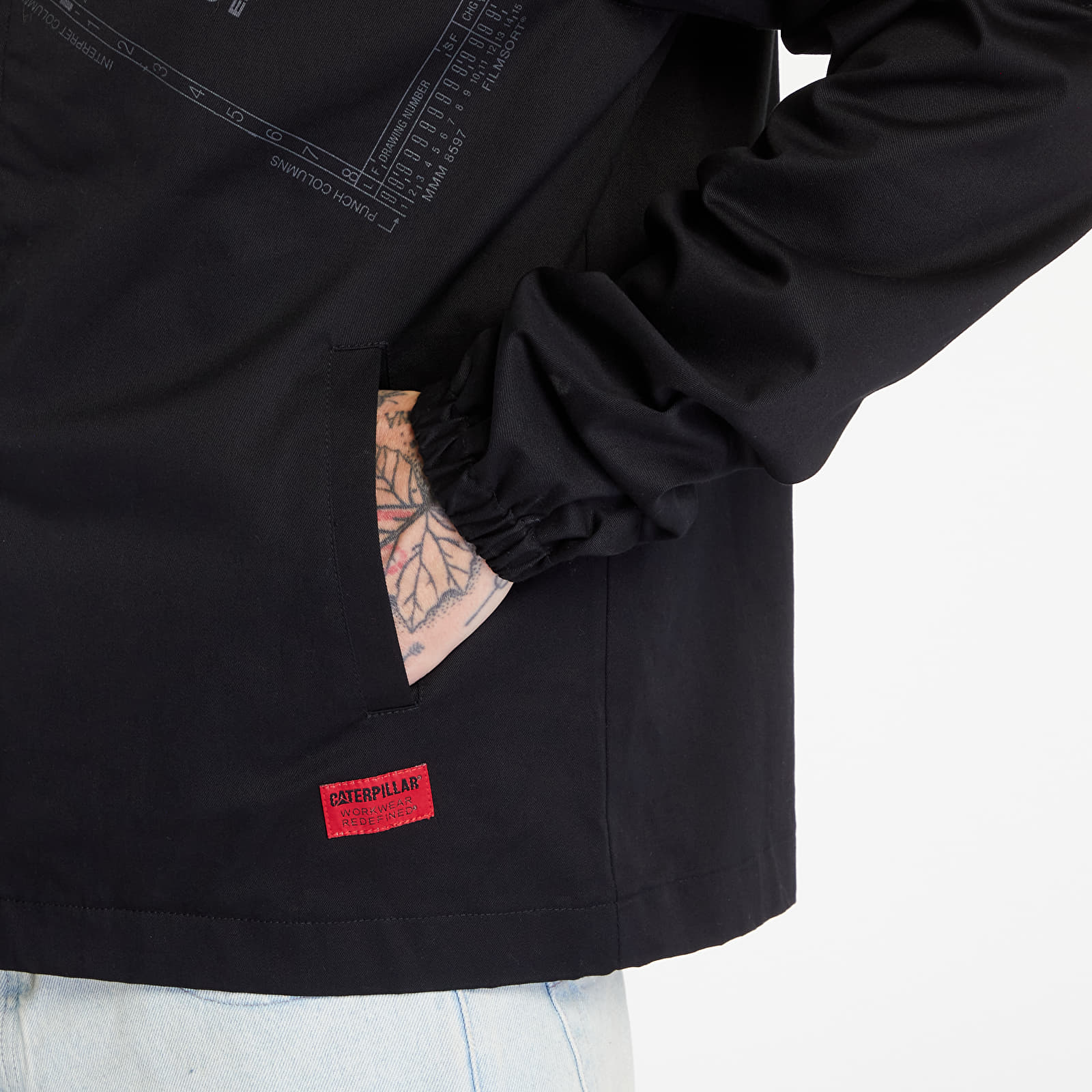 Bundy CATERPILLAR CAT Twill Jacket Black