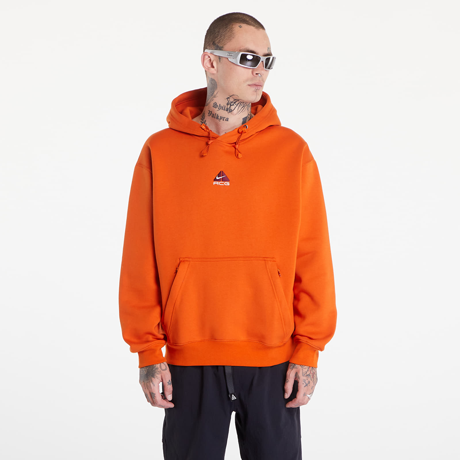 Sweatshirts Nike ACG Therma FIT Fleece Pullover Hoodie UNISEX Campfire Orange Summit White Queens