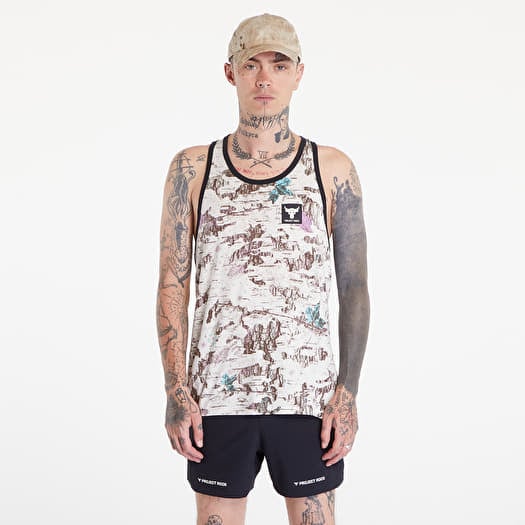 Under Armour Project Rock Camo Graphic Track Top Silt/ Black