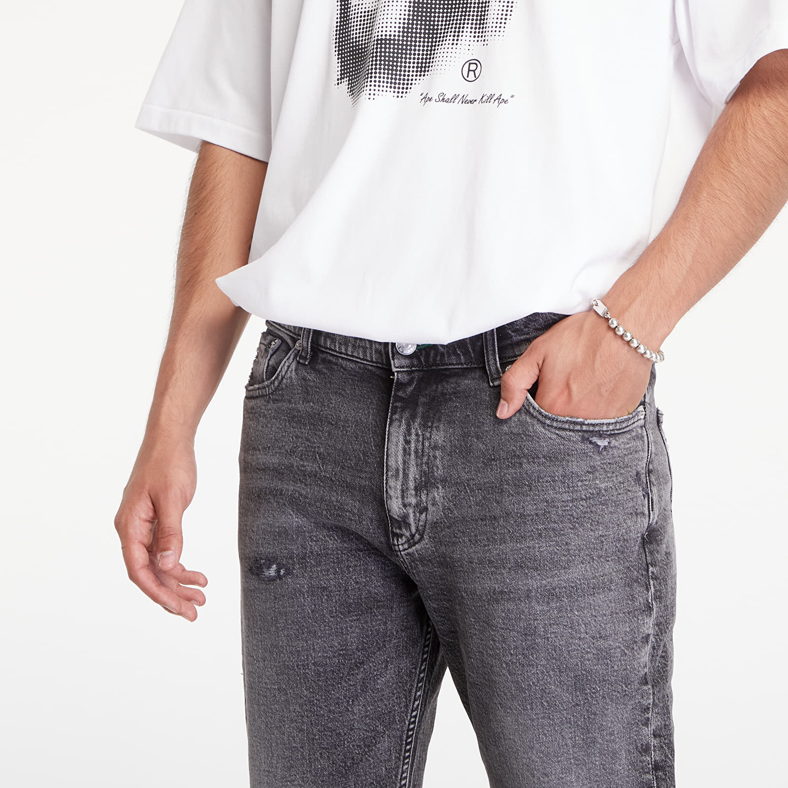 Vaqueros para hombre Tommy Jeans Dad Jean Regular Tapered Denim Black