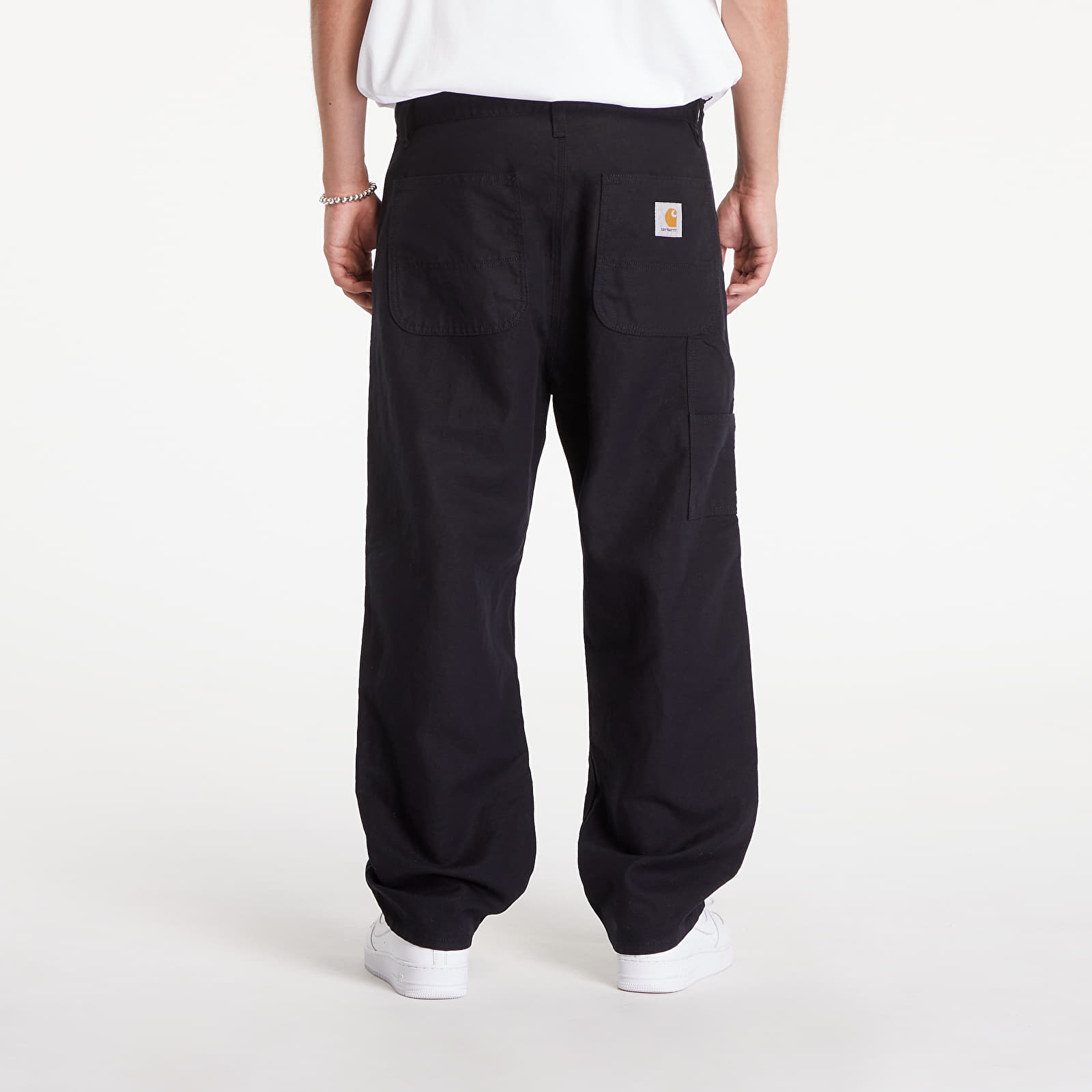 Pantaloni bărbați Carhartt WIP Walter Double Knee Pant Black Rinsed