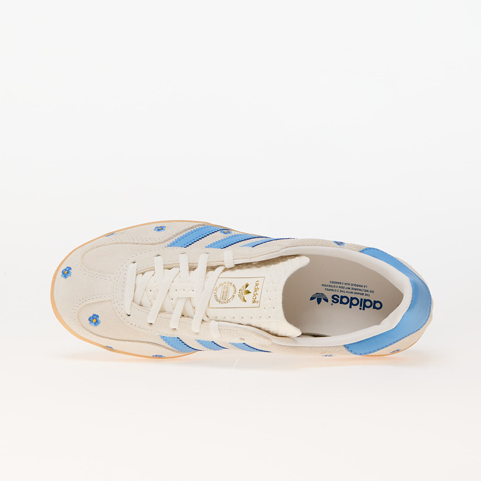 Women's sneakers and shoes adidas Gazelle Indoor W Cloud White/ Lightblue/ Gum
