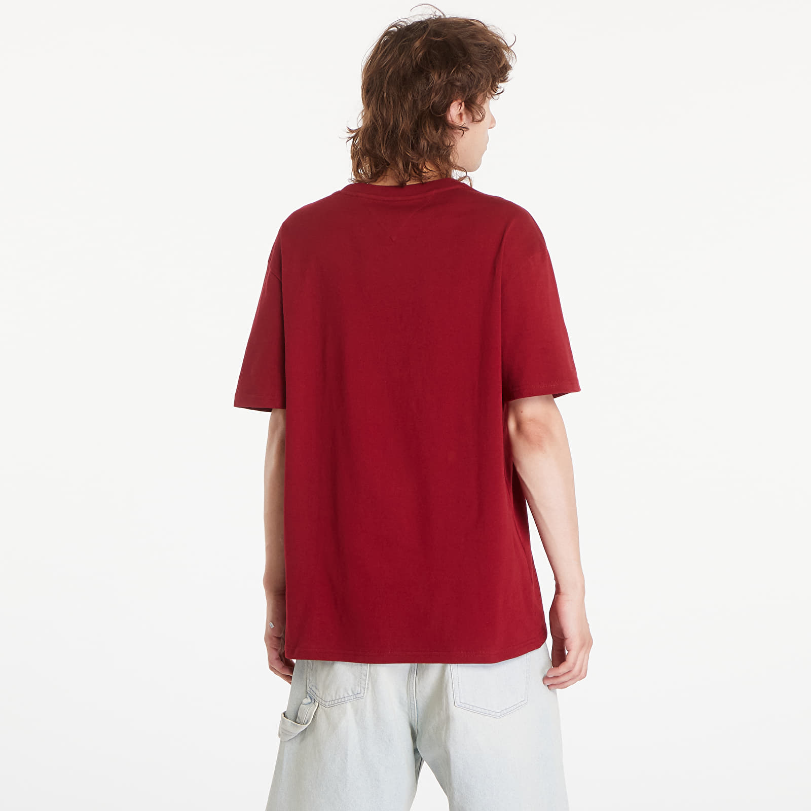 Pánská trička Tommy Jeans Regular Street Flag Tee Red Carpet