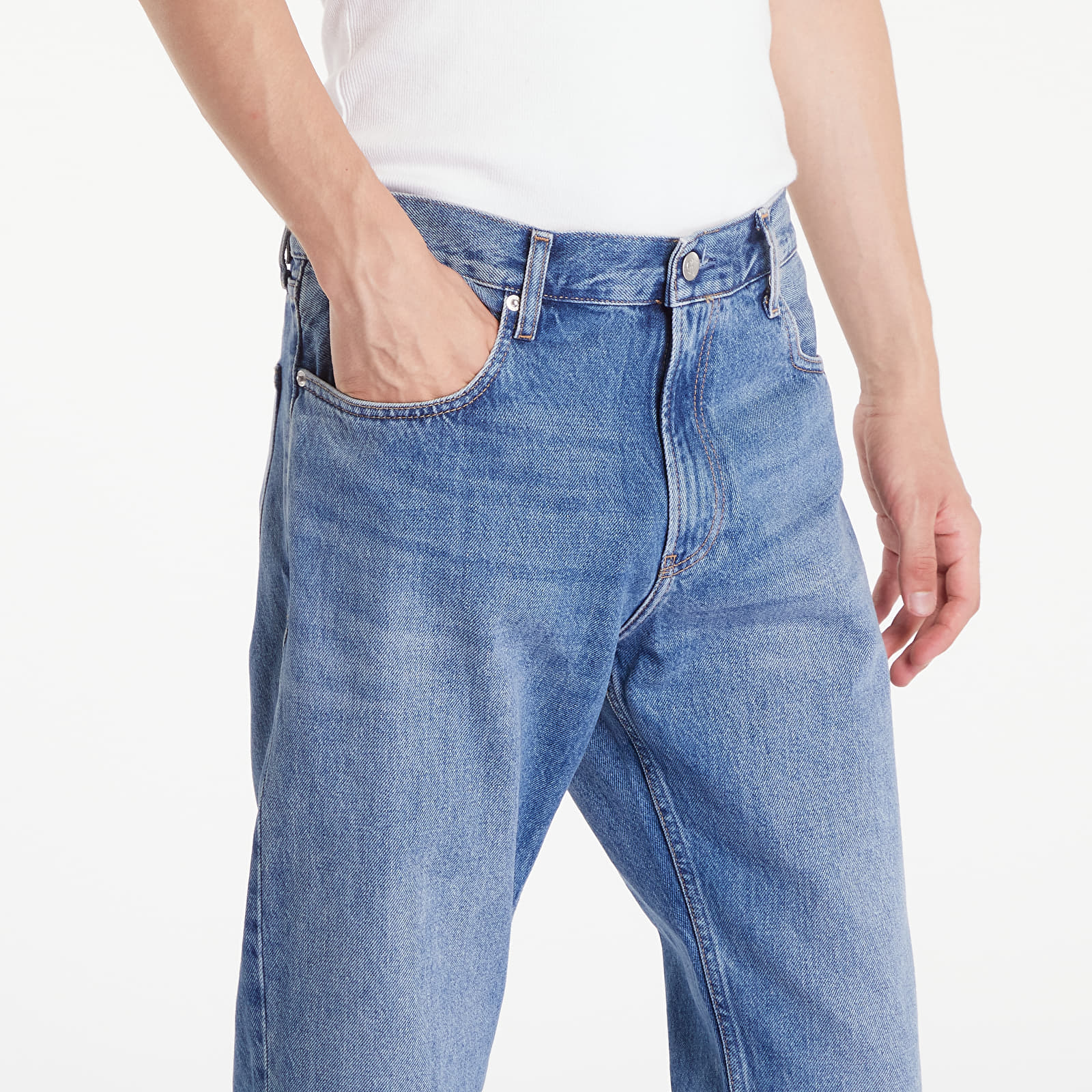 Heren jeans Calvin Klein Jeans Authentic Straight Jeans Denim Medium