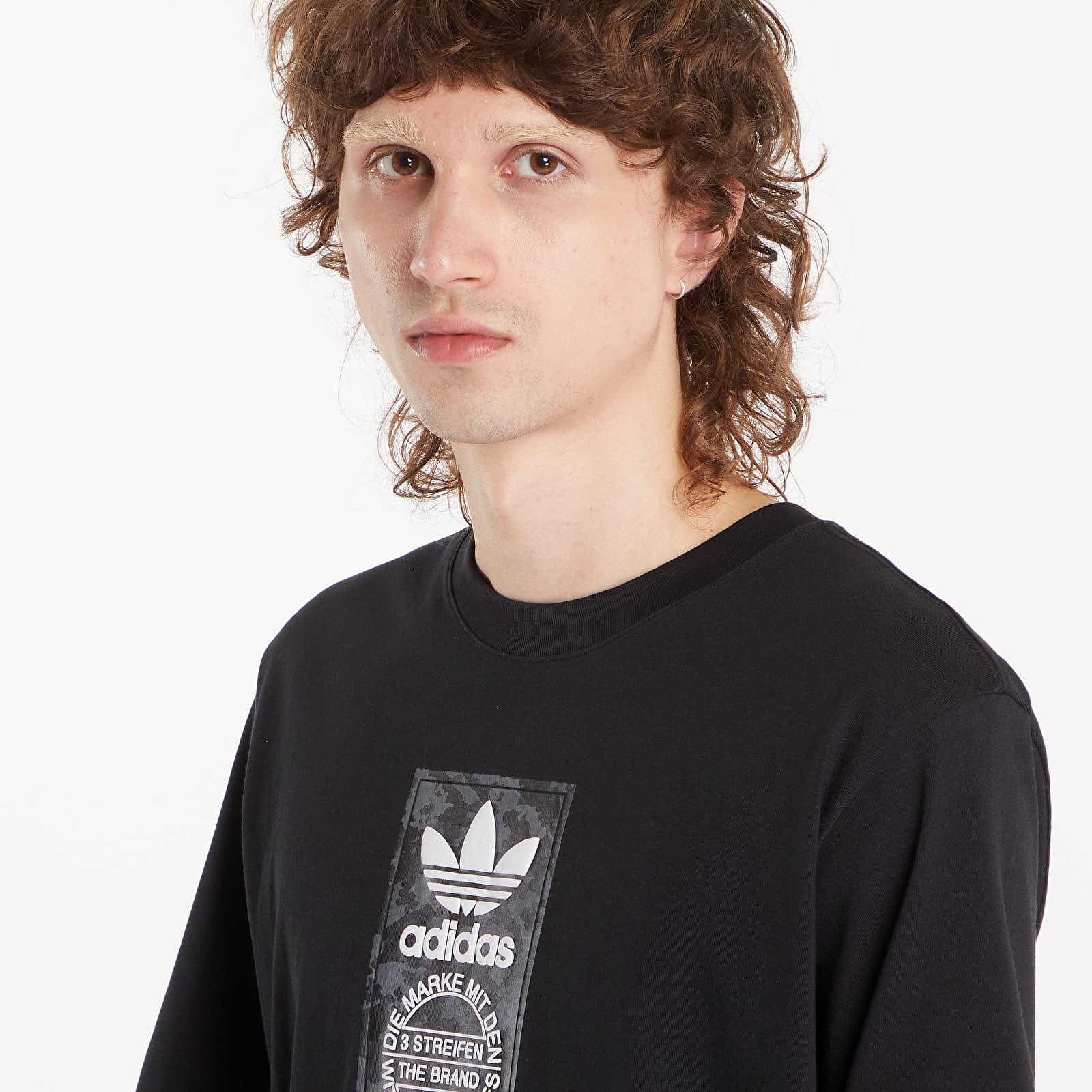 Men's T-shirts adidas Camo Label Tee Black