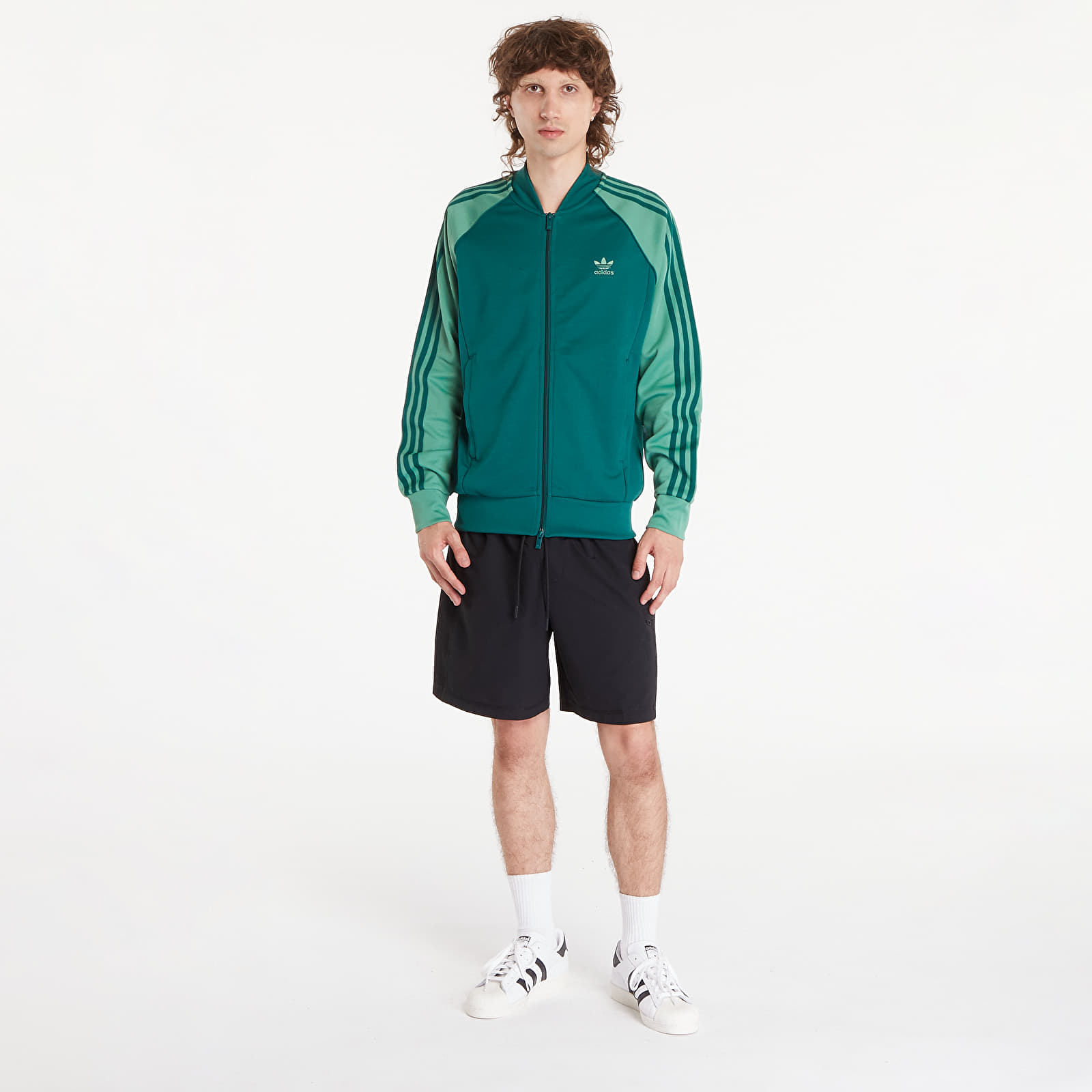 Men's sweatshirts adidas Adicolor Classics Track Top Collegiate Green/ Preloved Green