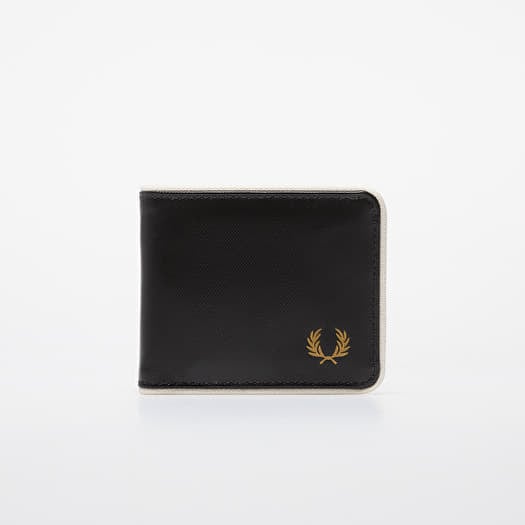 Tárca FRED PERRY Coated Polyester Billfold Wall Black/ Ecru